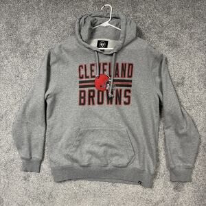 Cleveland Browns Hoodie Mens XL Gray NFL Football '47 Pullover Sweatshirt
